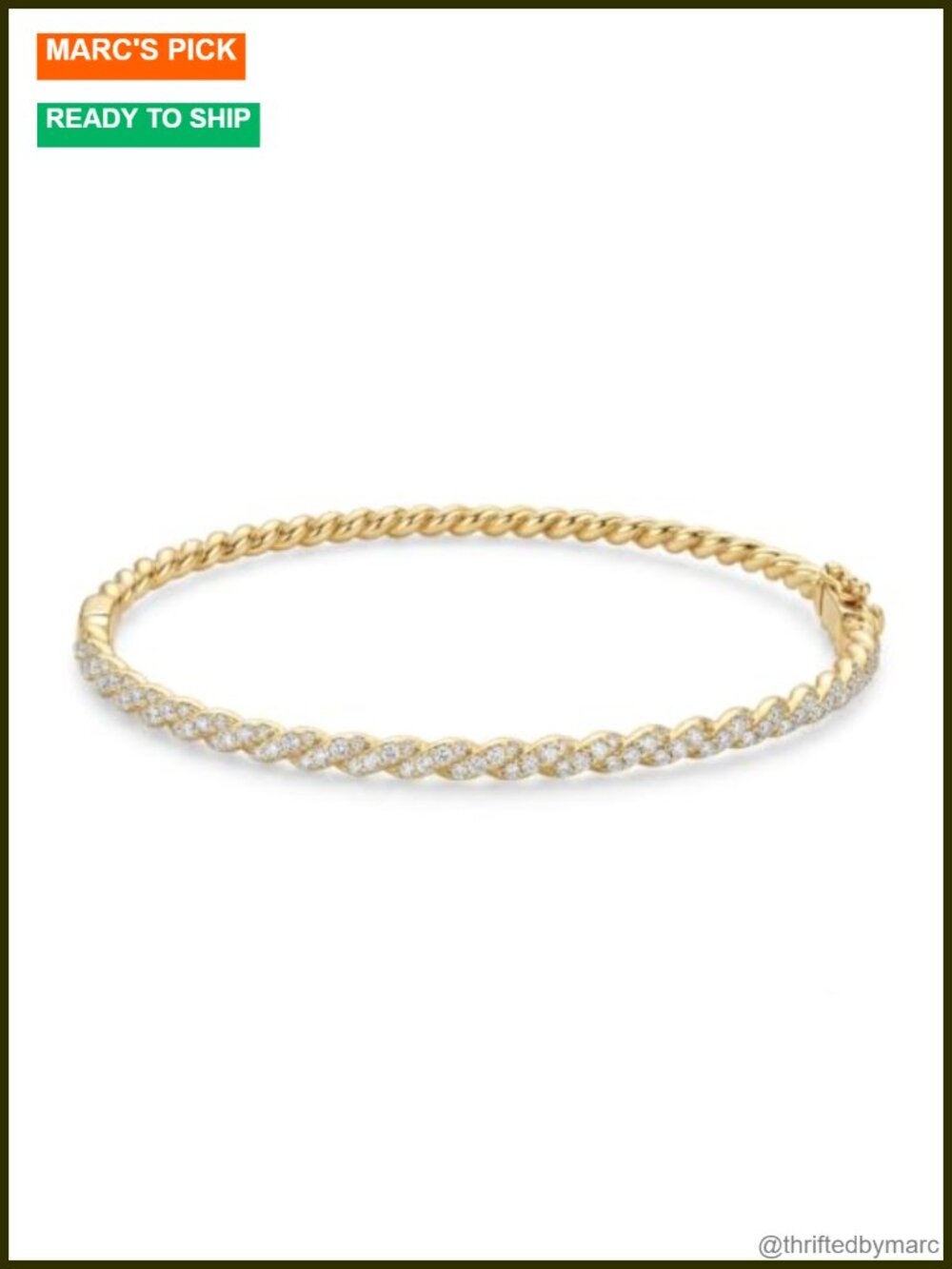 14K Gold Plated Bangle Bracelet 3MM Stacking Gift for Women Her